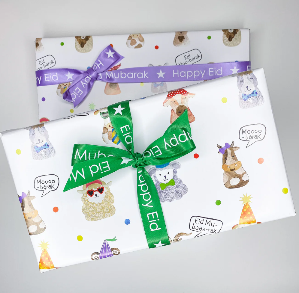 Eid Gift Wrap Rolls - Farm Animals (Eid al - Adha)