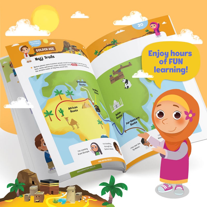 Hajj and Umrah Activity Book (Big kids)