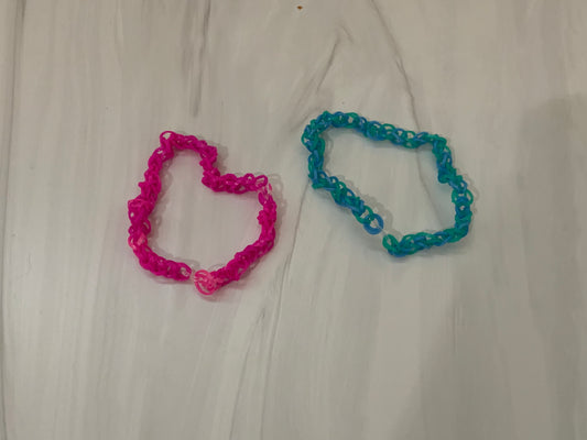 Choker Set (Blue & pink)