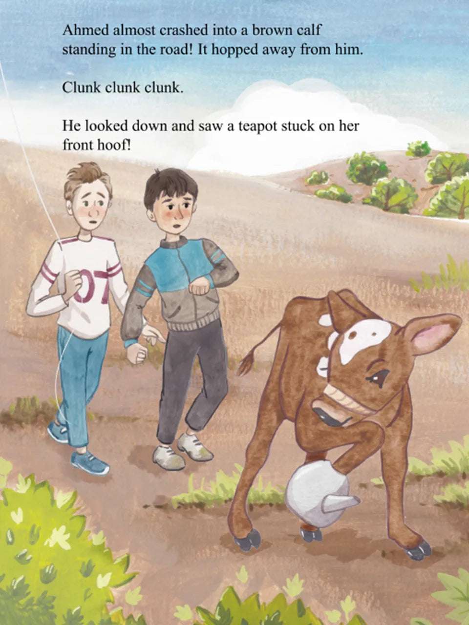 Ahmed and the Very Stuck Teapot - Interior Spread 1