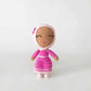 Mini Girl Doll | Handmade Muslim Dolls: Fusha, Brown Skin