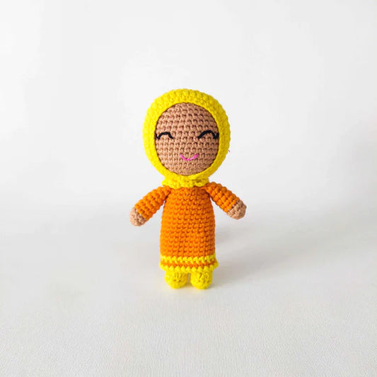 Mini Girl Doll- Orange- Shade 2