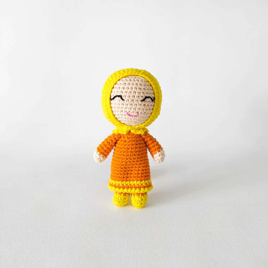 Mini Girl Doll- Orange- Shade 1